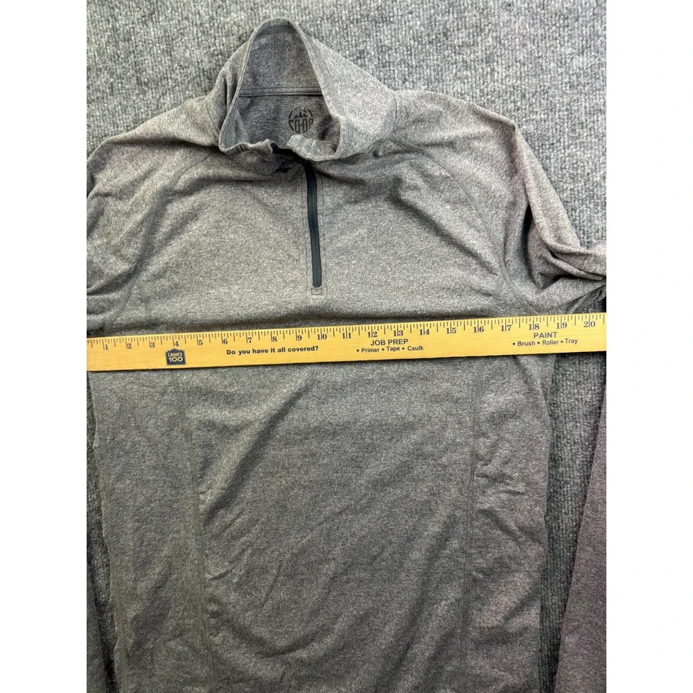 REI Co-op Quarter Zip Pullover‎ Mens Size M Gray Heathered Long Sleeve Top